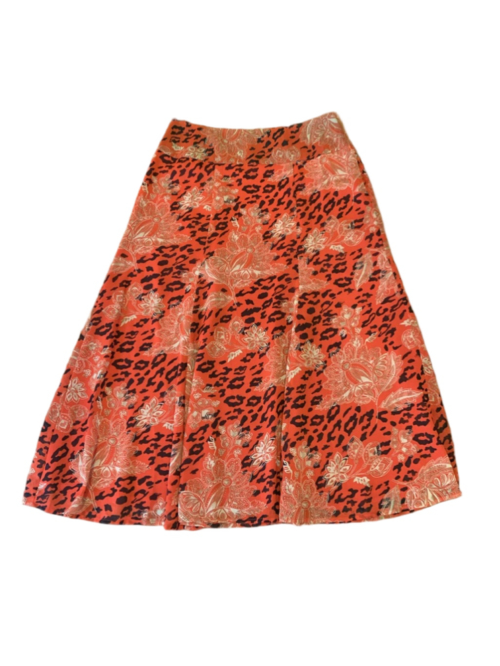 Jones Wear Skirt Size 4 Red, Black, Beige Lined